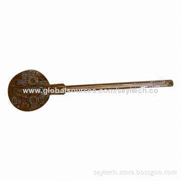 BGA Flexible PCB, Made of Polyester, Polyimide Materials with 0.2mm Minimum Hole Diameter